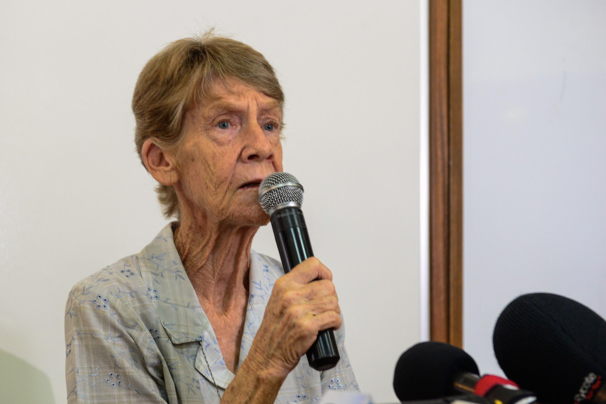 DEPORTATION ORDER. Australian nun Sister Patricia Fox holds a press conference on July 20, 2018, about the deportation order by the Bureau of Immigration against her. Photo by Maria Tan/Rappler 
