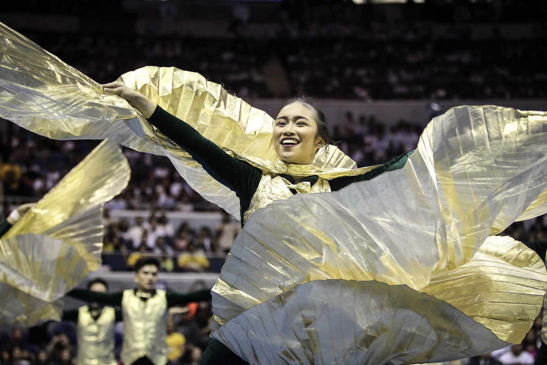 SHOWING OUT. FEU receives props for their costumes. Photo by Josh Albelda/Rappler 