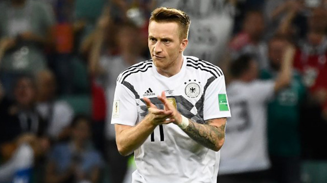 GRAND RETURN. Marco Reus finally plays the game he dreamed of against Sweden after he was hit with numerous injuries.  