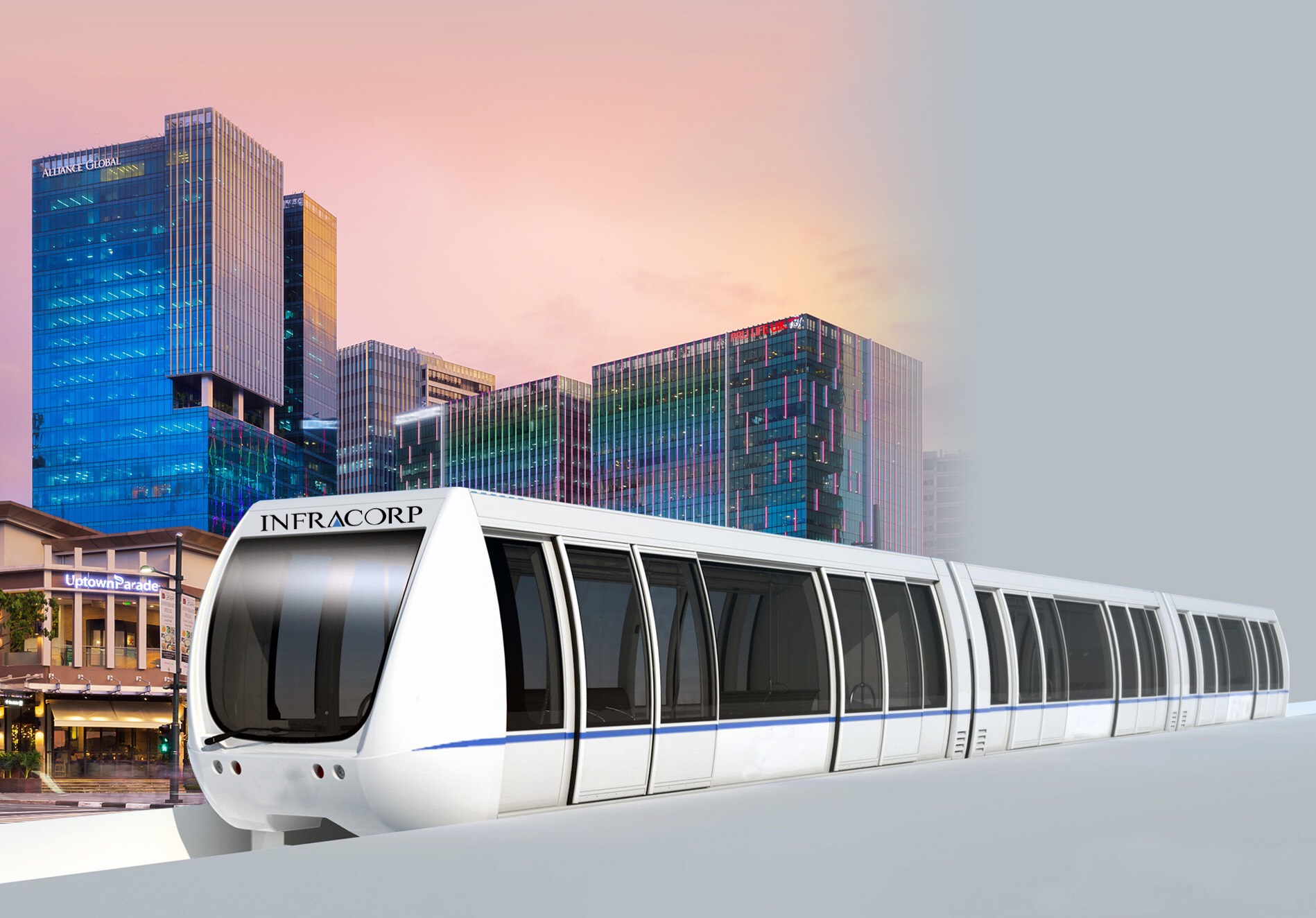 COMING SOON? A rendering of the proposed Skytrain project. If approved, Infracorp says it will take 3 years to build. Image from AGI 