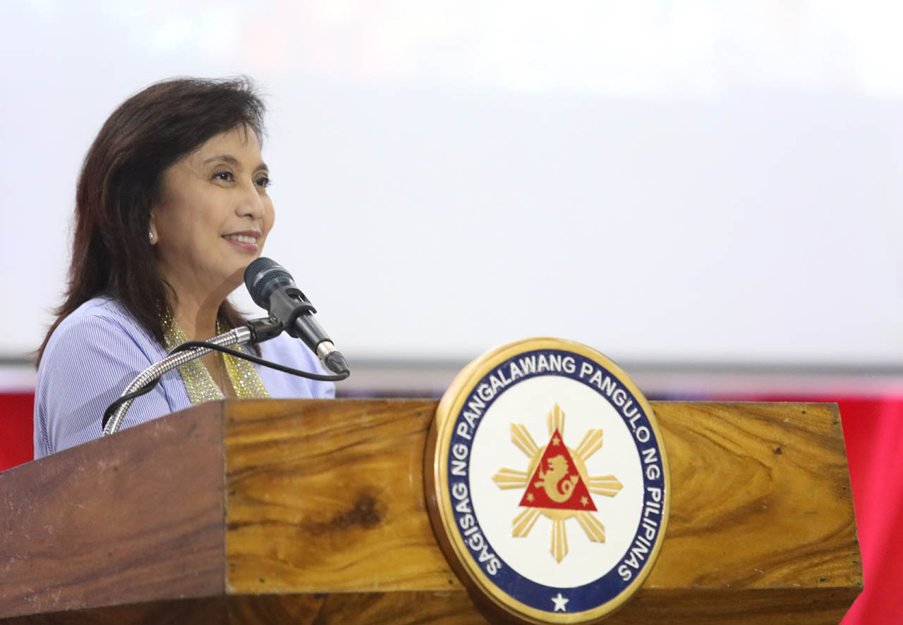 BACK IN SUCCESSION LINE. Vice President Leni Robredo leads the launch of Istorya ng Pag-asa for the province of Capiz in a ceremony at Filamer Christian University on November 9, 2018. Photo by the Office of the Vice President 