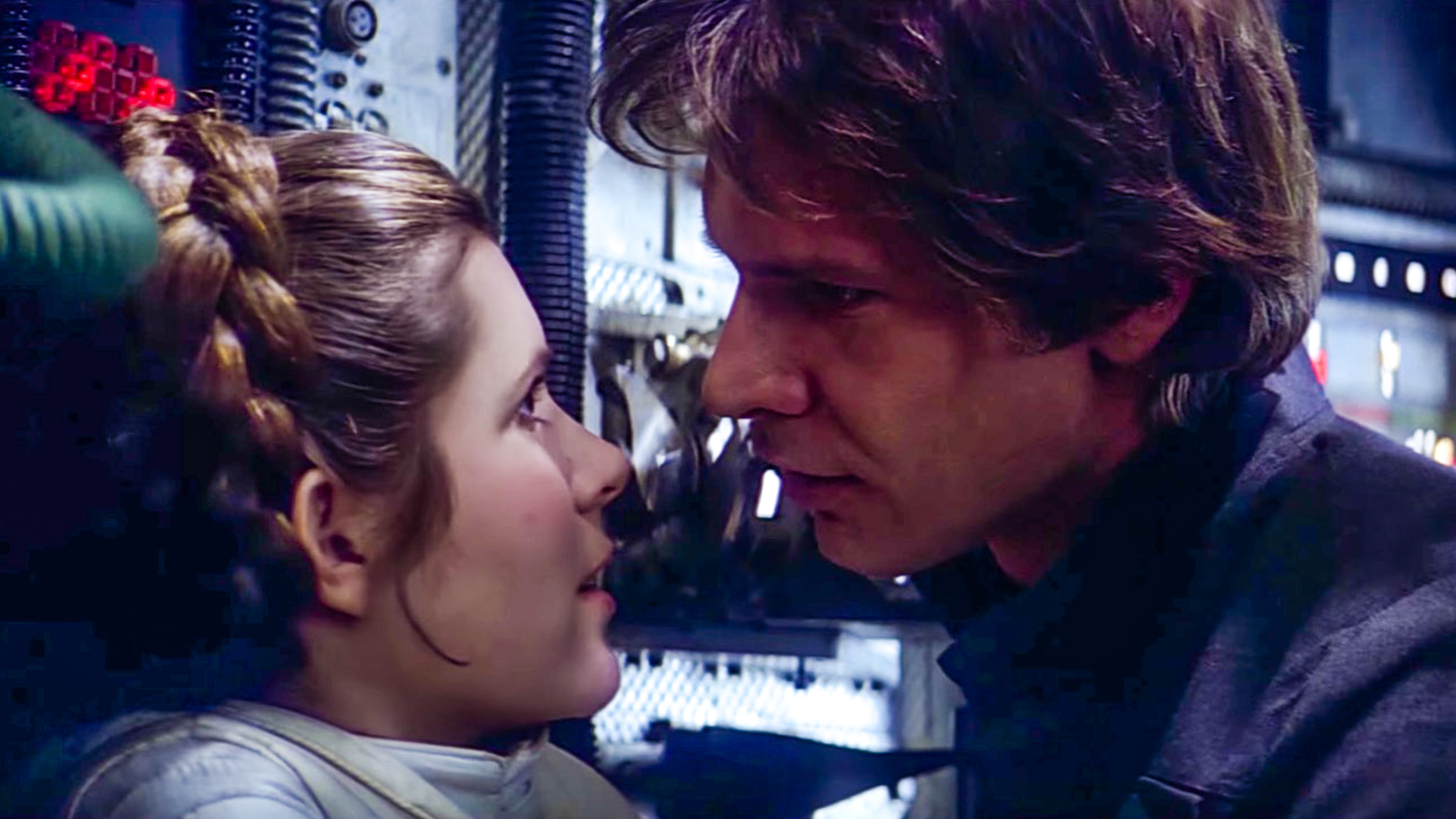 REEL AND REAL ROMANCE. Carrie Fisher reveals that she and Harrison Ford had an affair back in 1976, while they were shooting the first 'Star Wars' movie. Screengrab from YouTube/Star Wars  