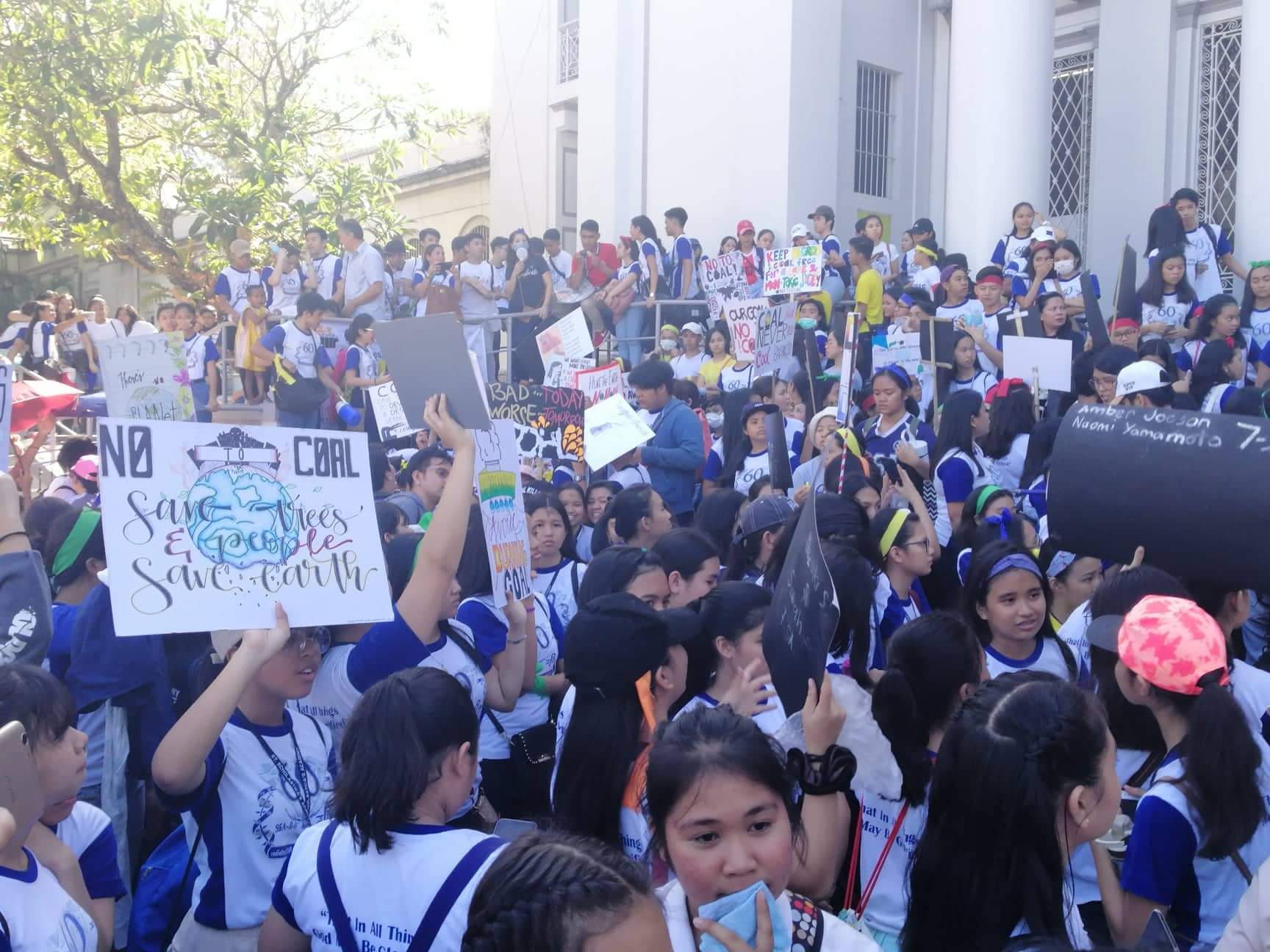 MAKING A STAND. Some of the students who joined the 'Youth Strike for Negros' on Wednesday, March 6. Contributed Photo   