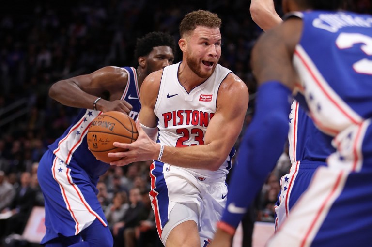SIZZLING. Pistons big man Blake Griffin gets showered with MVP chants. Photo by Gregory Shamus/Getty Images/AFP 