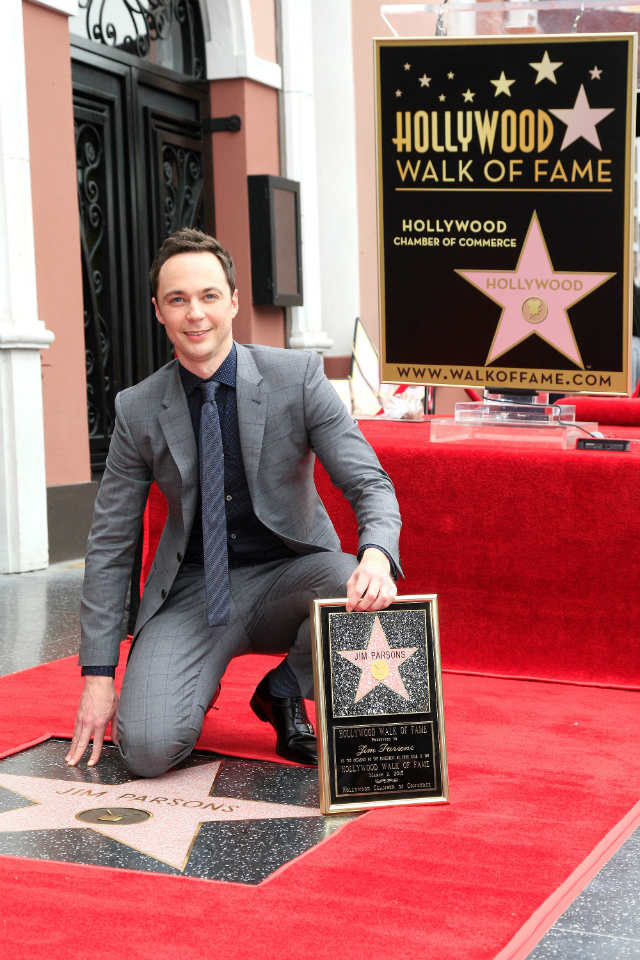 CONGRATULATIONS, JIM! The star is now officially on the Hollywood Walk of Fame. Photo by Nina Prommer/EPA 