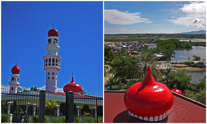 STRIKING COLORS AND HISTORY. Taluksangay, with its red onion-shaped domes, was built in 1885 and is the oldest mosque in Western Mindanao. Photo by Rhea Claire Madarang