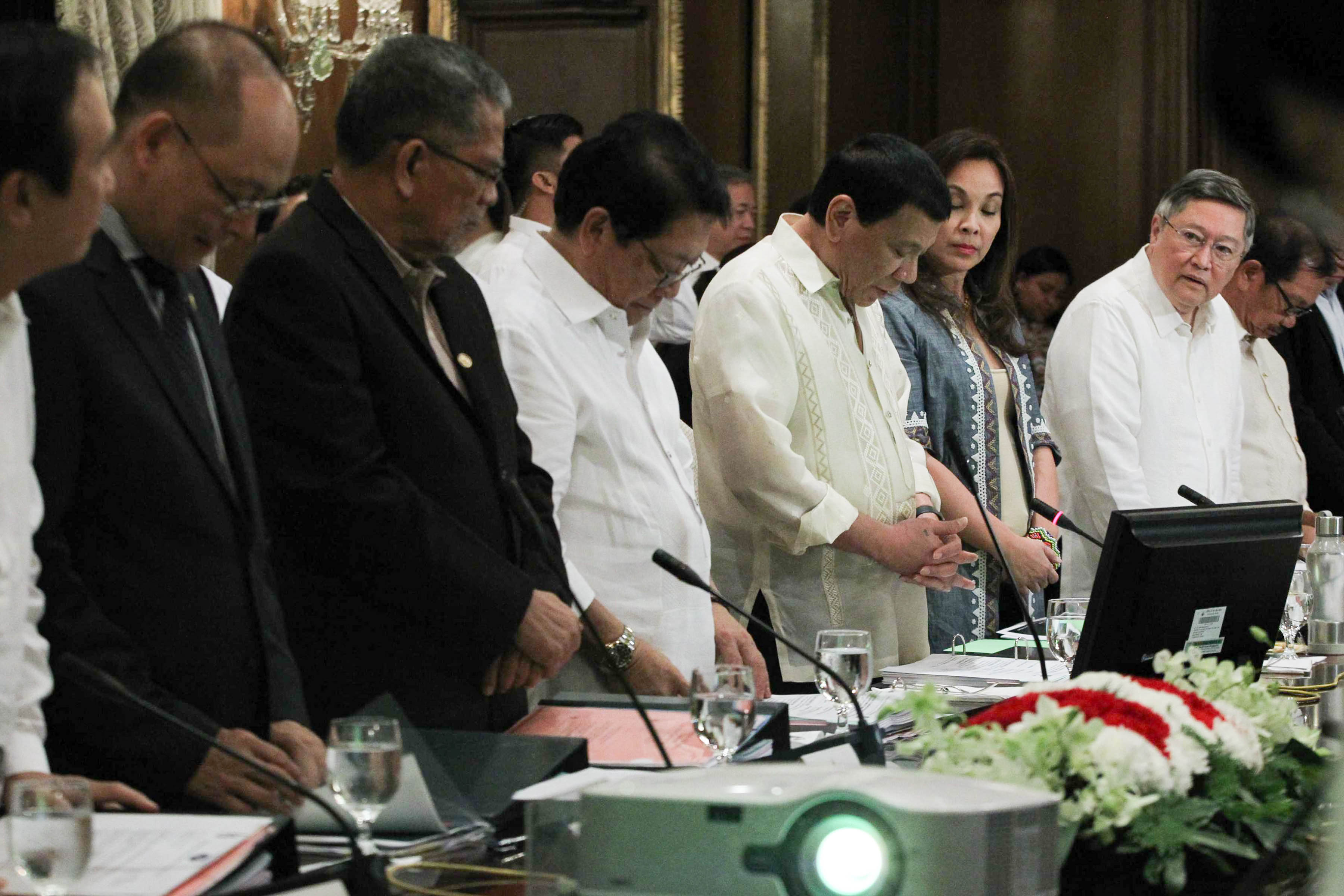 ROAD TO RATIFICATION. President Rodrigo Duterte presides over the Joint Climate Change Commission Board Meeting at the State Dining Room of Malacañang on January 31, 2017. File photo by Ace Morandante/Presidential Photo 