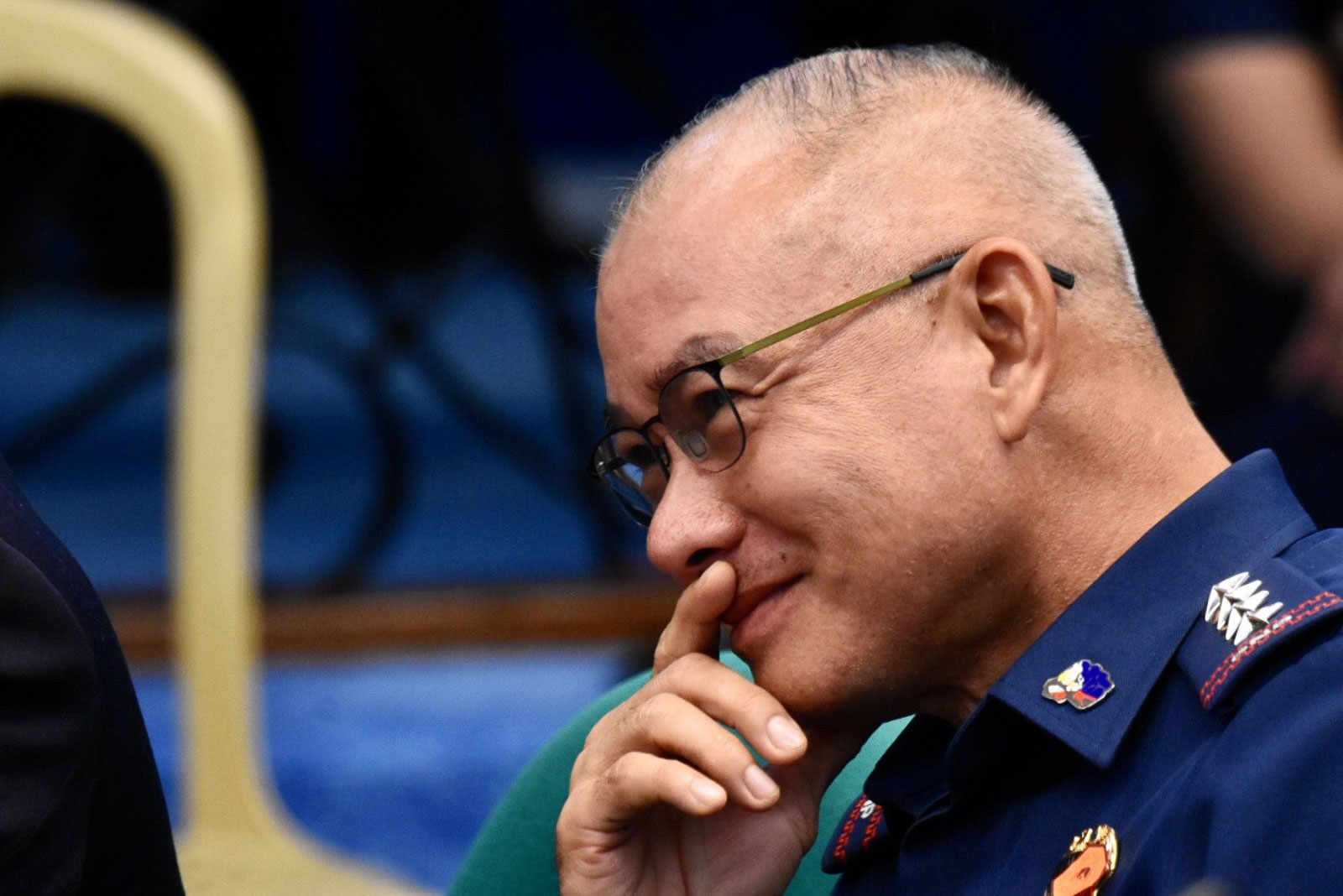 BENEFITS REMAIN. PNP chief General Oscar Albayalde during the 9th hearing of the GCTA controversy on October 9, 2019.Photo by Angie de SIlva/Rappler 