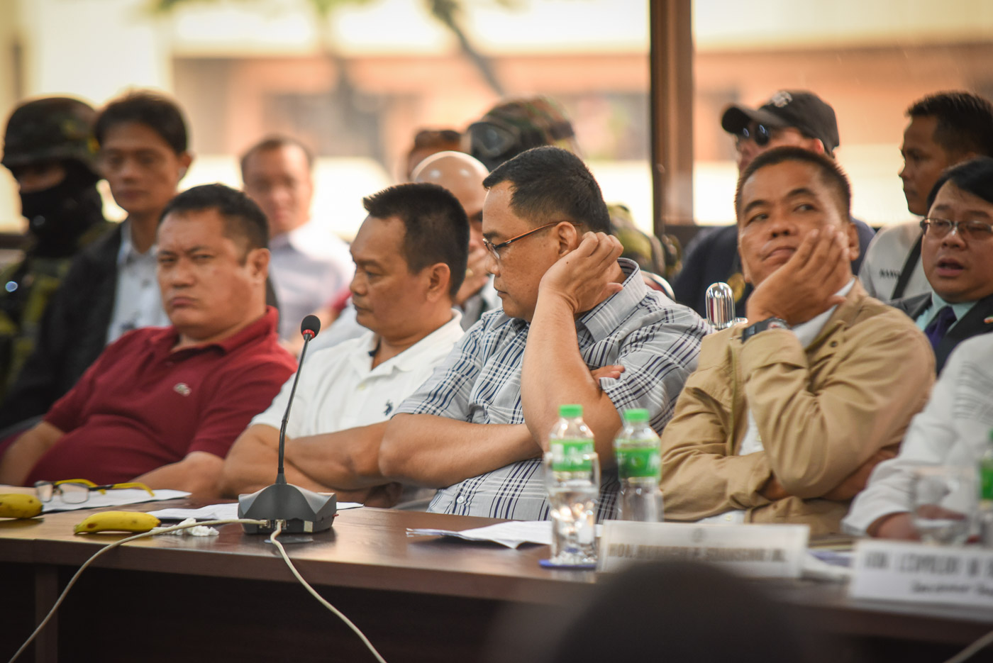 WITNESSES. From L-R: Hans Anton Tan, Jojo Baligad, Noel Martinez and Jaime Pacho testify before the House committee on justice on September 21, 2016. Photo by LeAnne Jazul/Rappler   