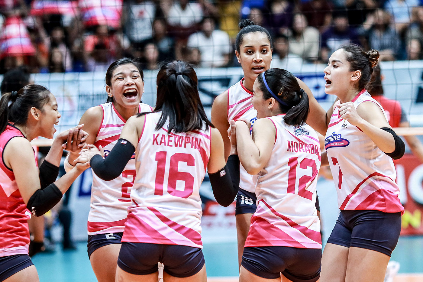 SEMIFINALS. The Creamline Cool Smashers are on track in their title defense. File photo by Michael Gatpandan/Rappler 