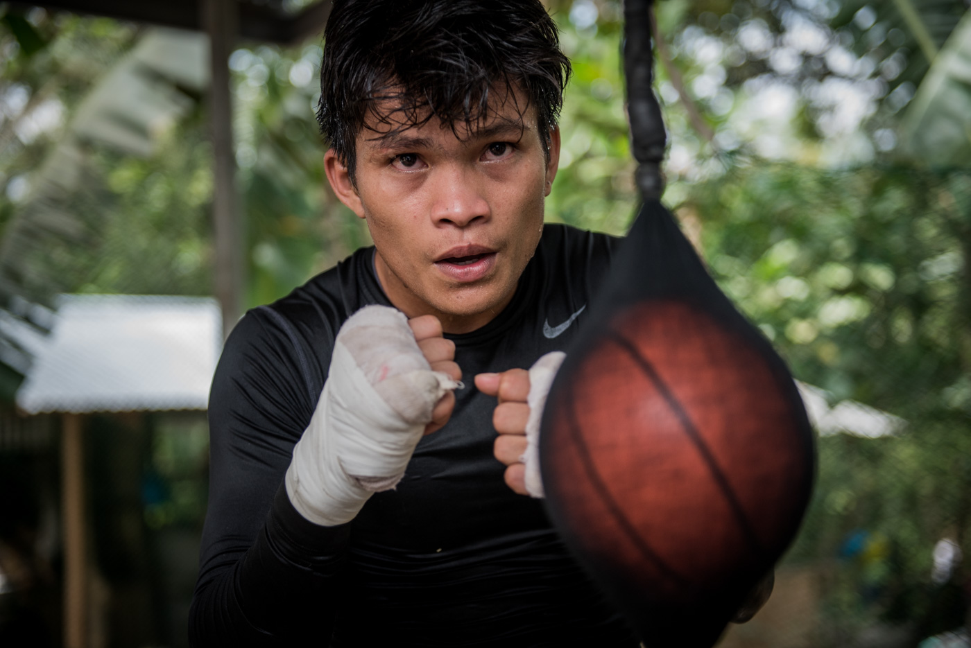 ALL-FILIPINO. Jerwin Ancajas is deep in training for his mandatory title defense against compatriot Jonas Sultan. Photo by Alecs Ongcal/Rappler  