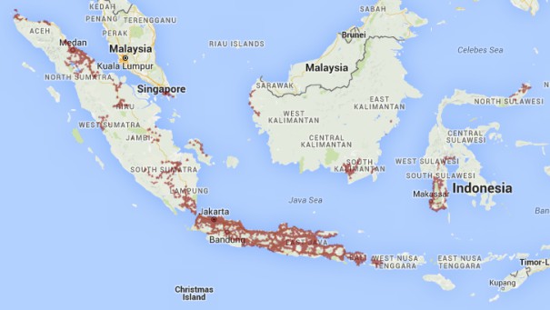 Cakupan 4G LTE di Indonesia sudah cukup merata. Foto dari Tech in Asia 