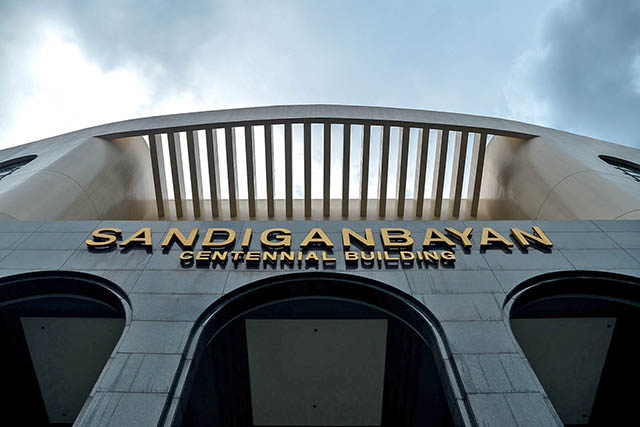 Facade of Sandiganbayan in Quezon City. File photo by Jansen Romero/Rappler 