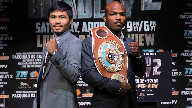Against Bradley, Pacquiao will attempt to avenge one of two defeats he suffered in 2012. Photo by Chris Farina/Top Rank