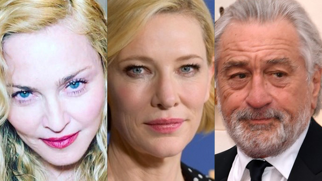 NEW NORMAL. Madonna, Cate Blanchett, and Robert de Niro are some of the stars who signed an open letter calling for change as the world transitions to a new normal. Photo from Instagram/@madonna/Matt Winkelmeyer/Getty Images North America/ Robyn Beck/AFP 