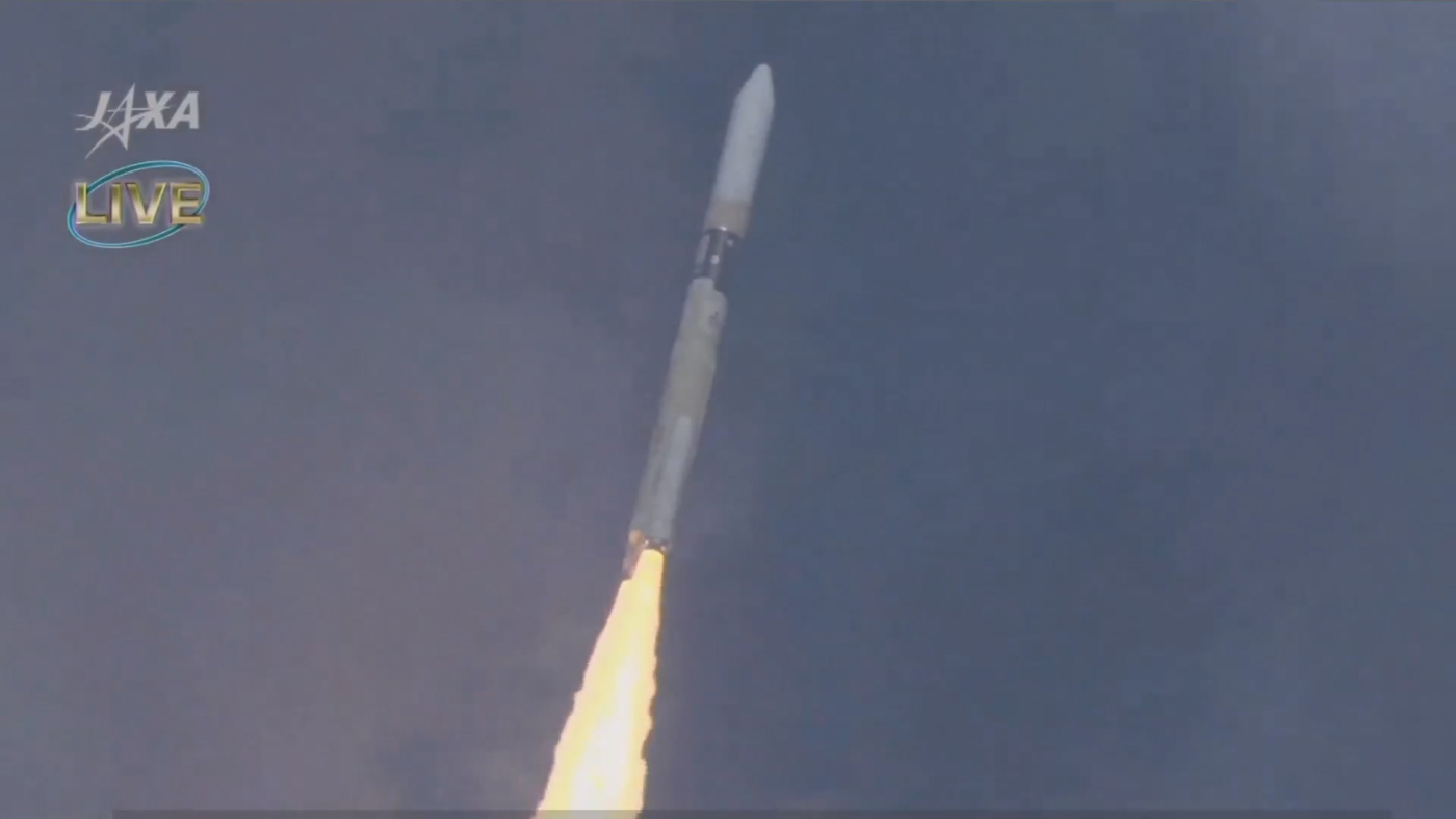  LAUNCH. Japan’s H-IIA F40 rocket carries Diwata-2 from the Tanegashima Space Center on October 29, 2018. Screengrab from the Japan Aerospace Exploration Agency