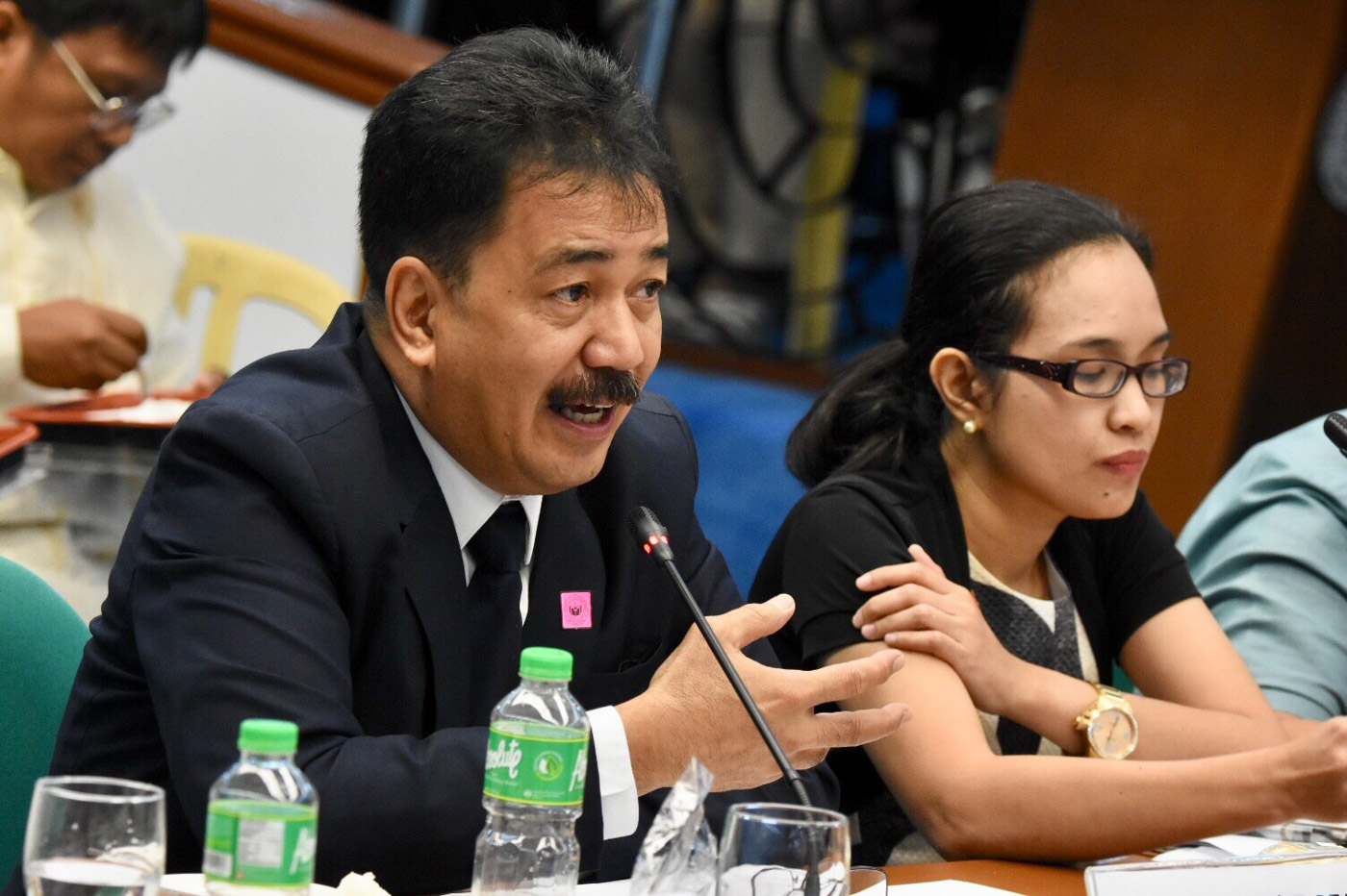 BUDGET BRIEFING. CHED Officer-in-Charge Prospero de Vera III speaks during the Senate hearing on his commission's proposed 2019 budget on September 20, 2018. Photo by Angie de Silva/Rappler    