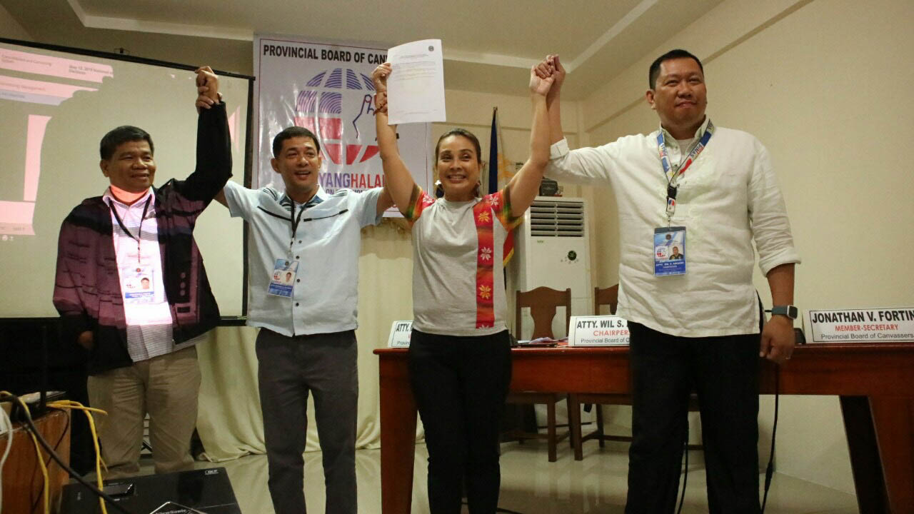 ANTIQUE'S NEW CONGRESSWOMAN. Senator Loren Legarda is proclaimed as the new Congresswoman of the lone district of Antique by the Provincial Board of Canvassers following a landslide win. Photo from Loren Legarda's office 
