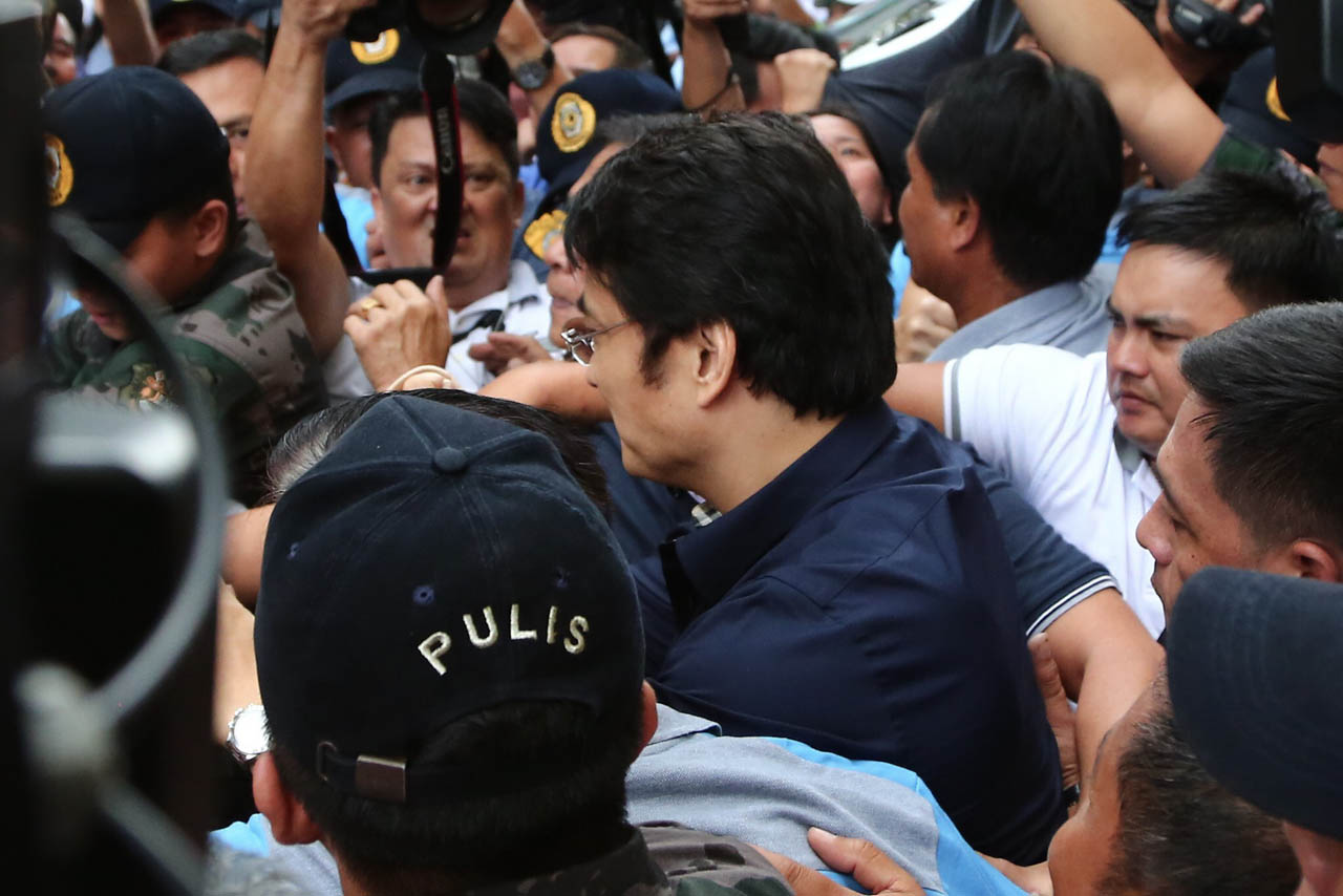 ACQUITTED. Former Senator Ramon 'Bong' Revilla Jr is acquitted for plunder after the Sandiganbayan verdict on December 7, 2018. Photo by Jire Carreon/Rappler 