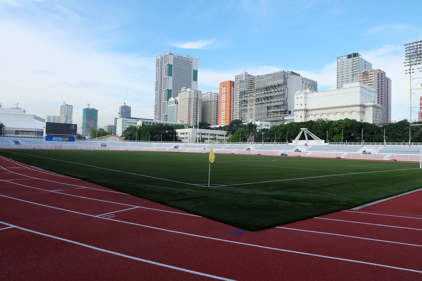 READY. The field of play in Rizal Memorial Stadium is match-ready. Photo by Beatrice Go/Rappler 