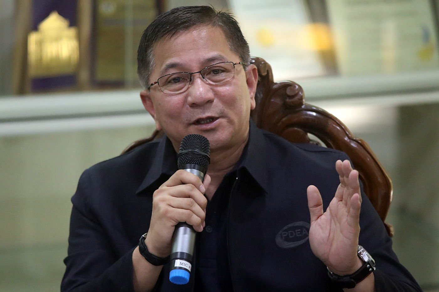 NOT AIRTIGHT. Philippine Drug Enforcement Agency chief Aaron Aquino during a press conference at the PDEA Headquarters in Quezon City on April 30, 2018. File photo by Darren Langit/Rappler 
