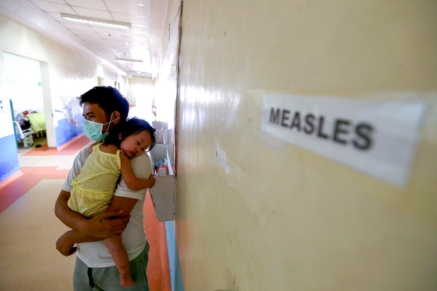 HOSPITALIZED. Patients stricken with measles fill the pediatric ward of the San Lazaro Hospital in Manila on February 11, 2019. Photo by Inoue Jaena/Rappler 