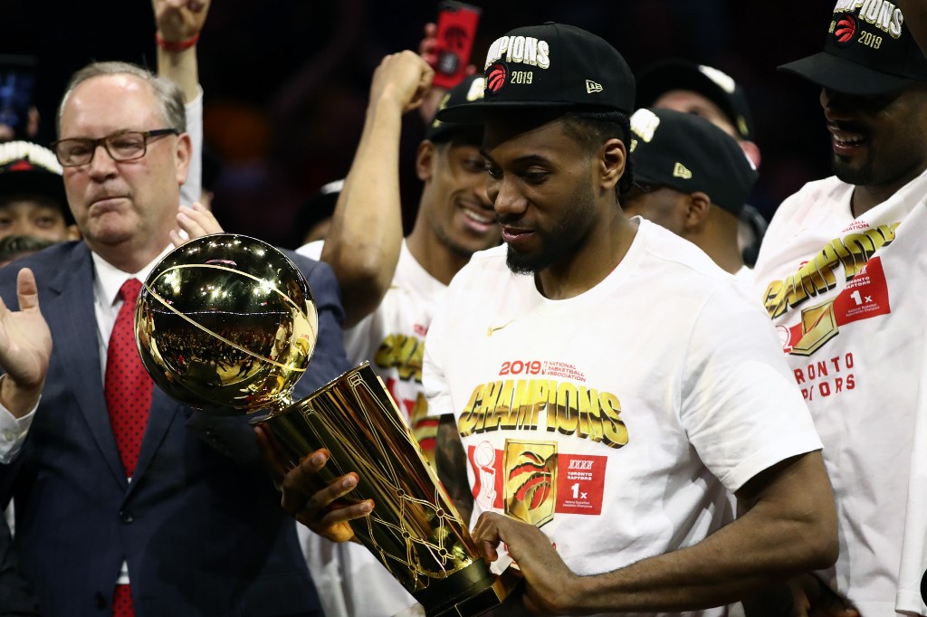 INTACT. The Raptors hope to bring Kawhi Leonard and the entire champion roster back. Photo by Ezra Shaw/Getty Images/AFP  
