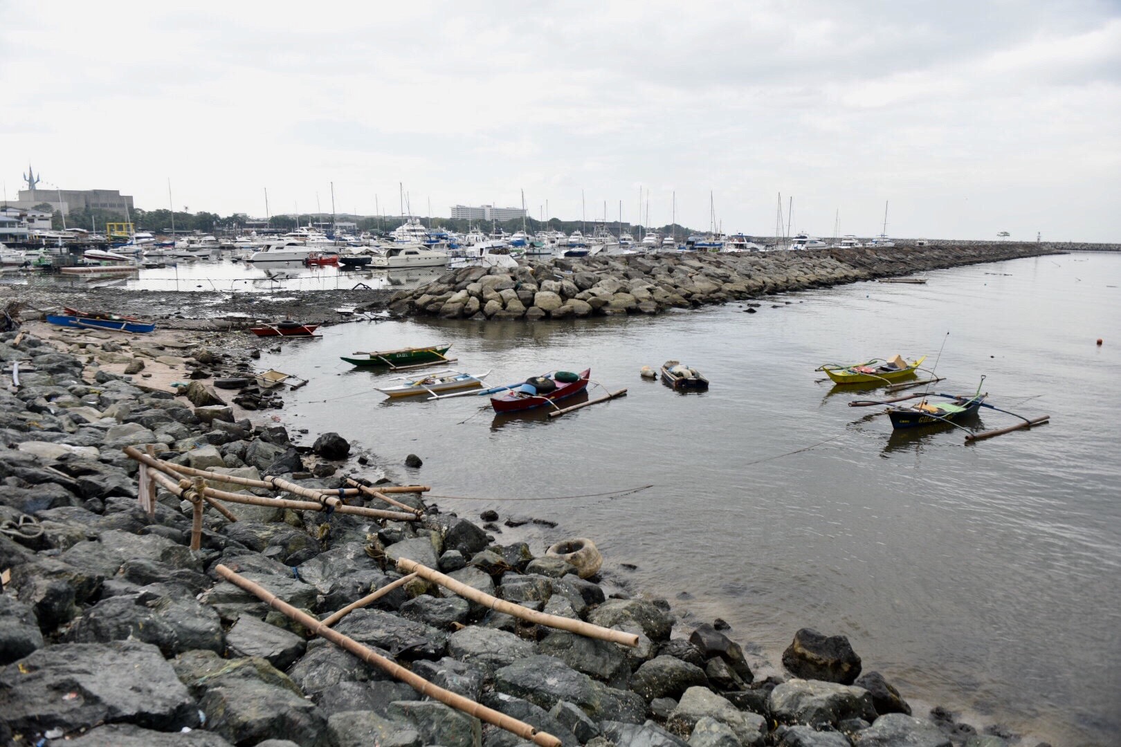 REHABILITATION. Volunteers, mostly government workers, begin cleaning up the coastline of Manila Bay on January 27, 2019. Photo by LeAnne Jazul/Rappler 