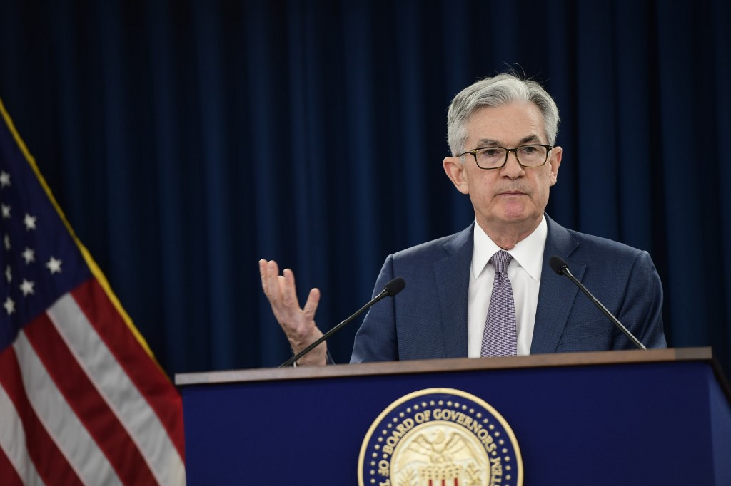 EMERGENCY MOVE. United States Federal Reserve Chairman Jerome Powell announces an interest rate cut during a speech on March 3, 2020 in Washington, DC. Photo by Mark Makela/Getty Images/AFP 