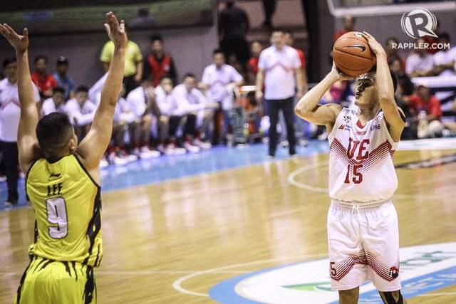 NOT GOOD. Derrick Pumaren feels UE should have done a better of job of making sure UST was put down for good. Photo by Josh Albelda/Rappler