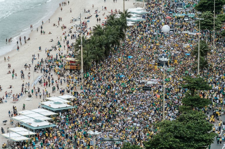 Brazilians Protest Corruption Target Presidents Ally