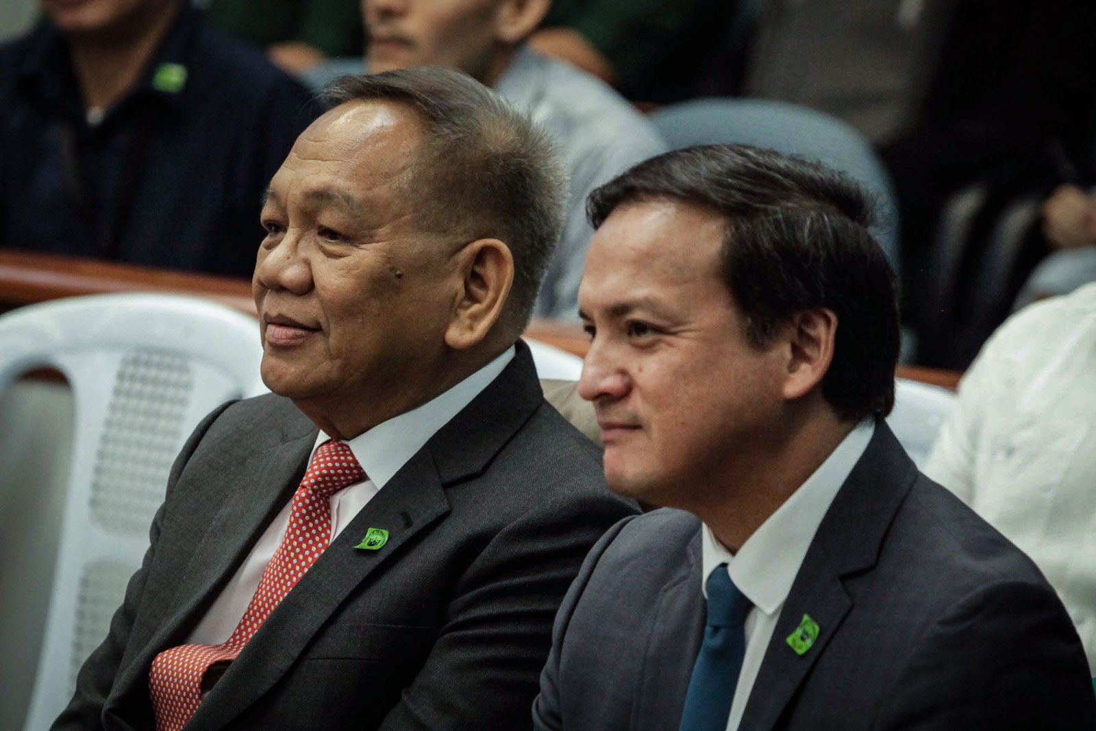 JUDICIARY. Chief Justice Diosdado Peralta and Court Administrator Midas Marquez during the Judiciary budget hearing at the Senate on November 20, 2019. Photo by KD Madrilejos/Rappler 