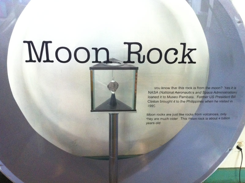 MOON ROCK. Heads up kids, this moon rock is about 4 billion years old