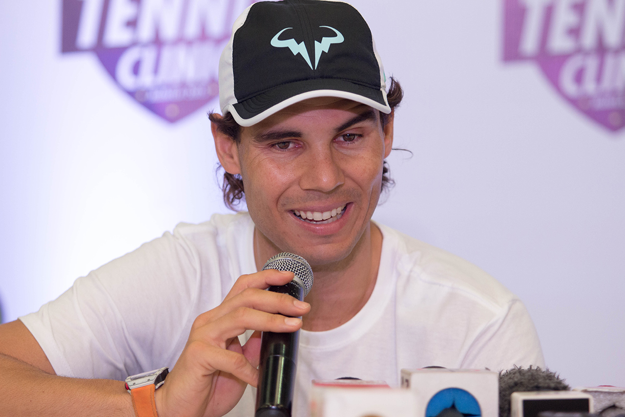 NADAL IN MANILA. Rafael Nadal visits Manila for the first time and will compete in the International Premier Tennis League. Photo by Ena Terol/Rappler  
