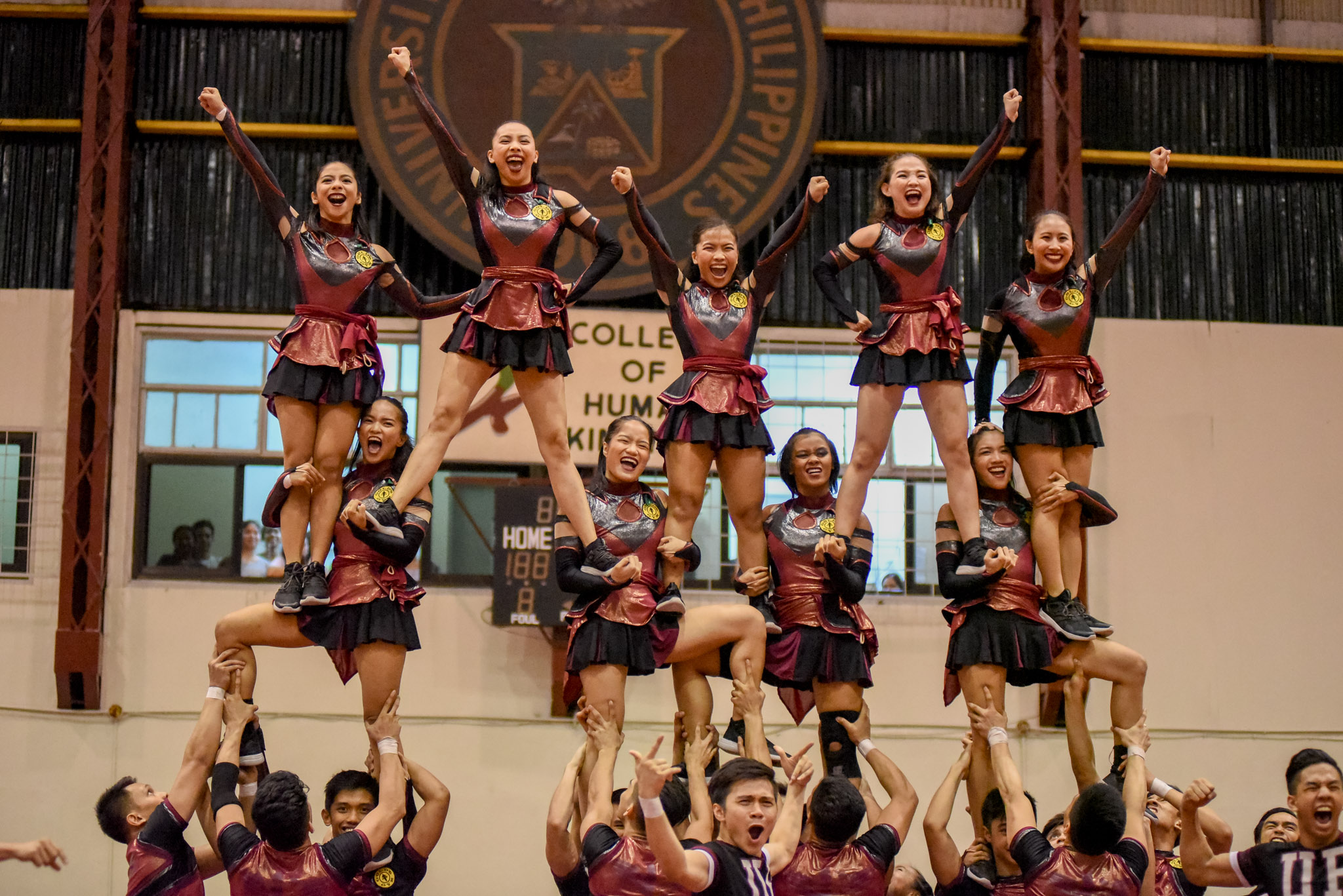 2016 THEME. The UP Pep Squad has chosen 'gratefulness' as their theme for this year's performances. Photo by Martin San Diego/Rappler  