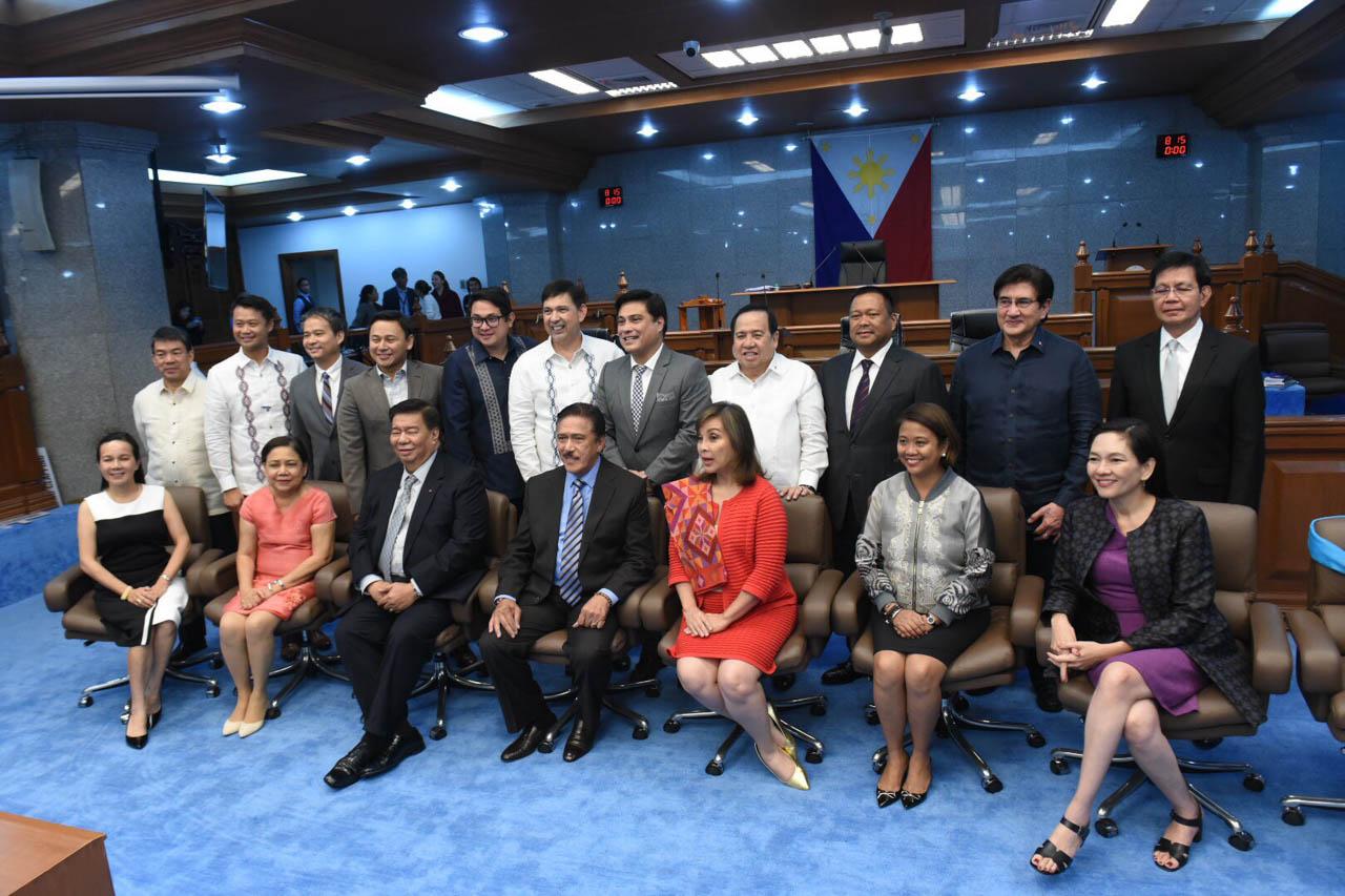 LAST DAY. Eighteen of the senators of the 17th Congress attend the last session day on June 4, 2019. Photo by Angie de Silva/Rappler 