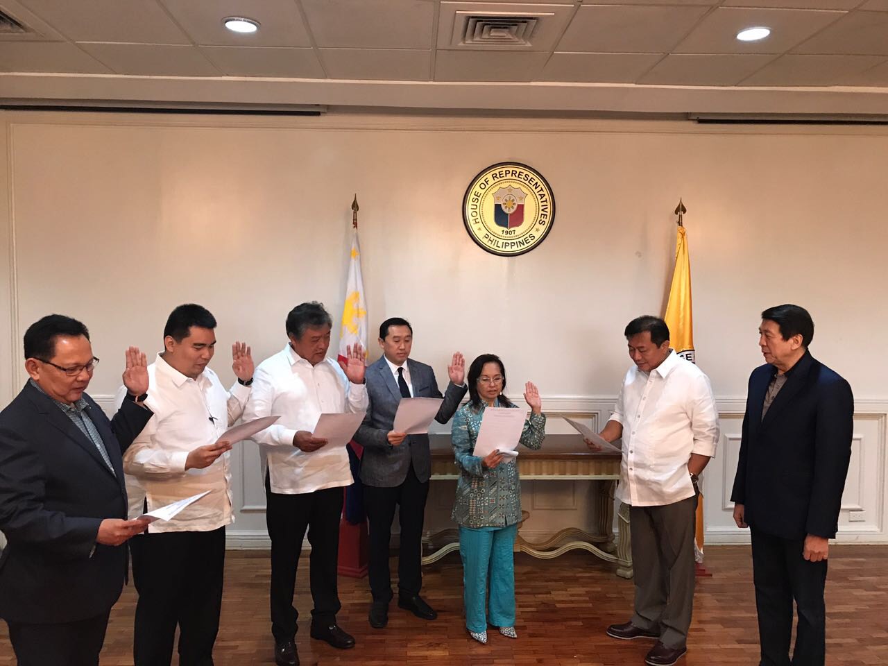 PDP LABAN. Gloria Macapagal Arroyo officially joins the ruling party. Photo courtesy of Representative Rudy Fariñas  