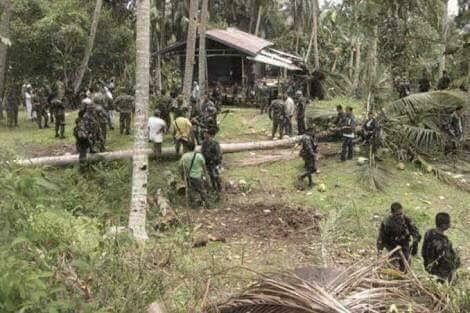 AGAINST THE ASG. Government troops at Inabanga, Bohol, where the first clash against alleged ASG members happened. File photo sourced by Rappler 