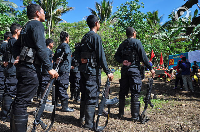 OFFENSIVE. A file photo of communist guerrillas. File photo by Karlos Manlupig/Rappler