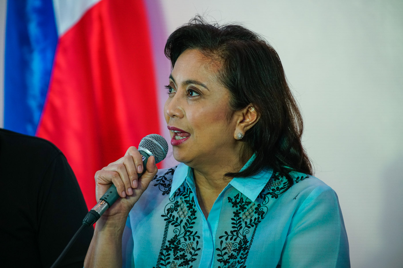 WOMEN'S RIGHTS ADVOCATE. Vice President Leni Robredo holds a press conference on September 3, 2018. Photo by Jire Carreon/Rappler  