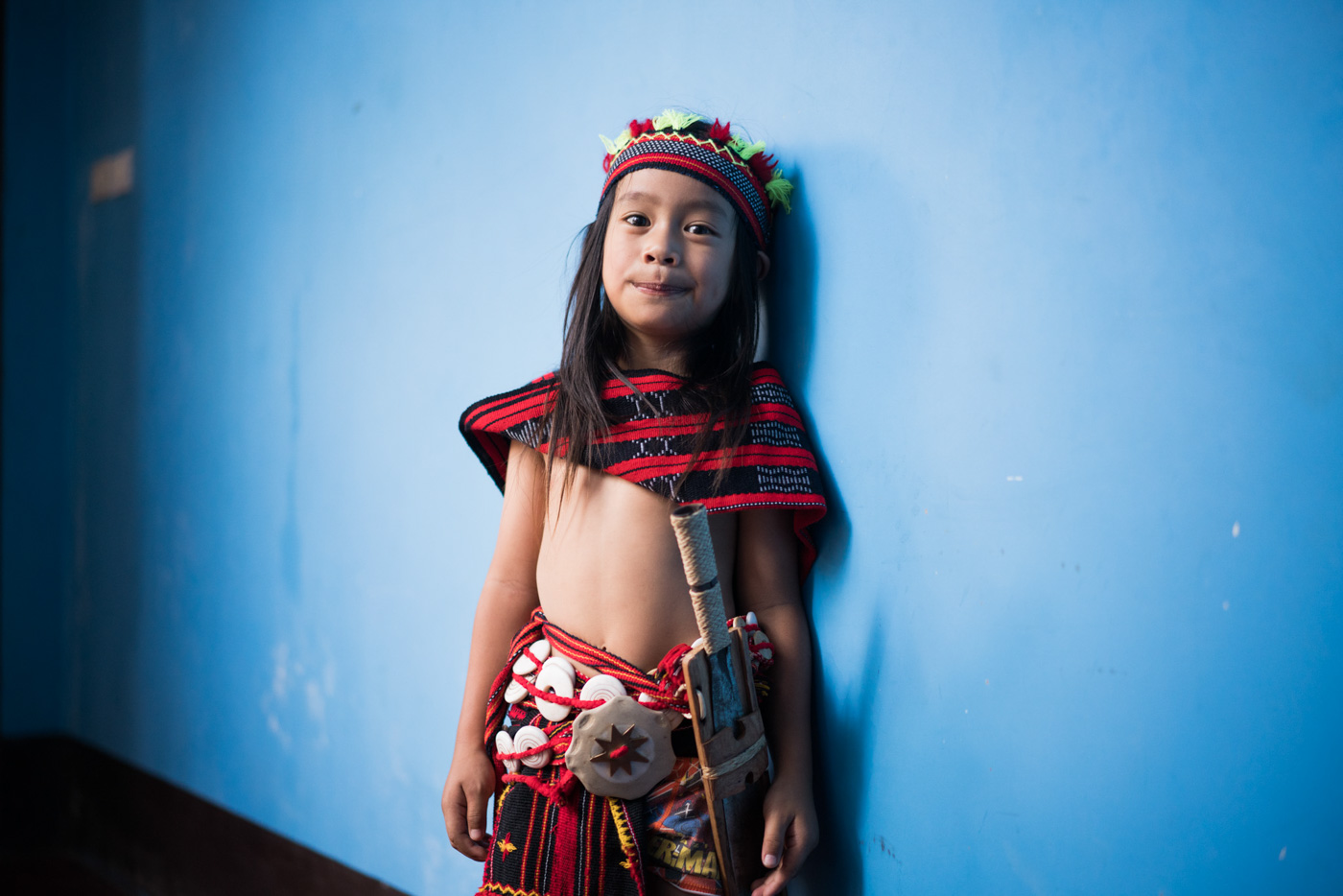 COMING-OF-AGE. Coda poses wearing traditional Ifugao attire before his haircutting ceremony. All photos by Martin San Diego/Rappler 