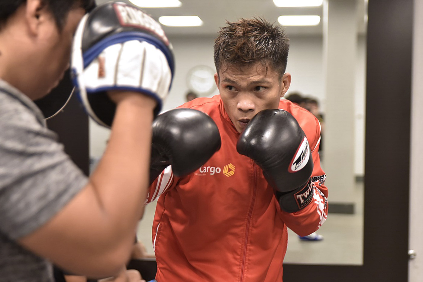 TITLE DEFENSE. Jerwin Ancajas prepares for the seventh defense of his IBF super flyweight crown. File photo by Alvin Brian Go  