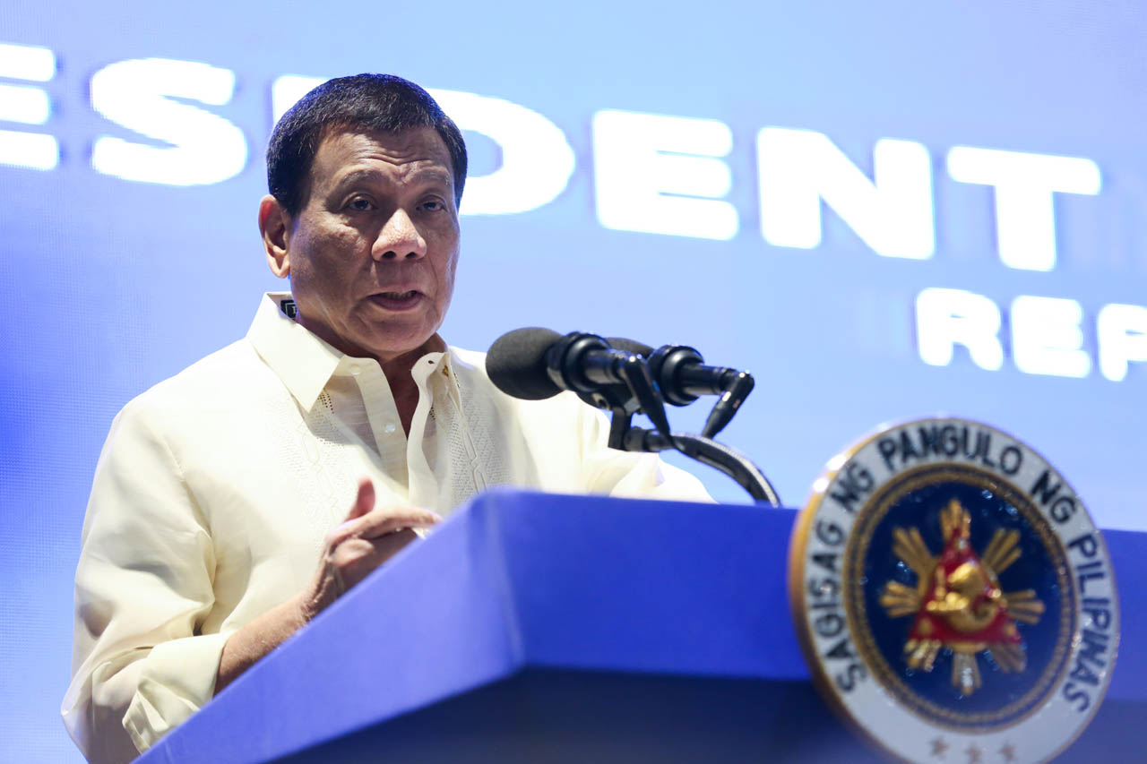 PUTTING ON NOTICE. President Rodrigo Duterte says he'll ramp up his war on drugs. Malacañang photo 