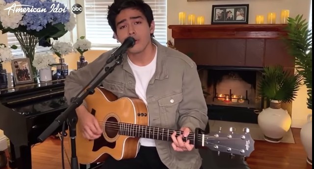 TOP 7. Francisco Martin is part of the Top 7 of American Idol. Screenshot from YouTube/ American Idol 