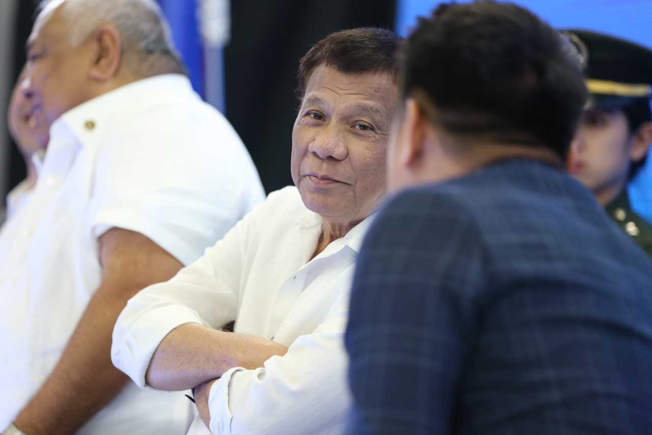 DUTERTE JOKE 101. Malacañang has a 'test' to tell if President Duterte is joking or not. Malacañang photo 