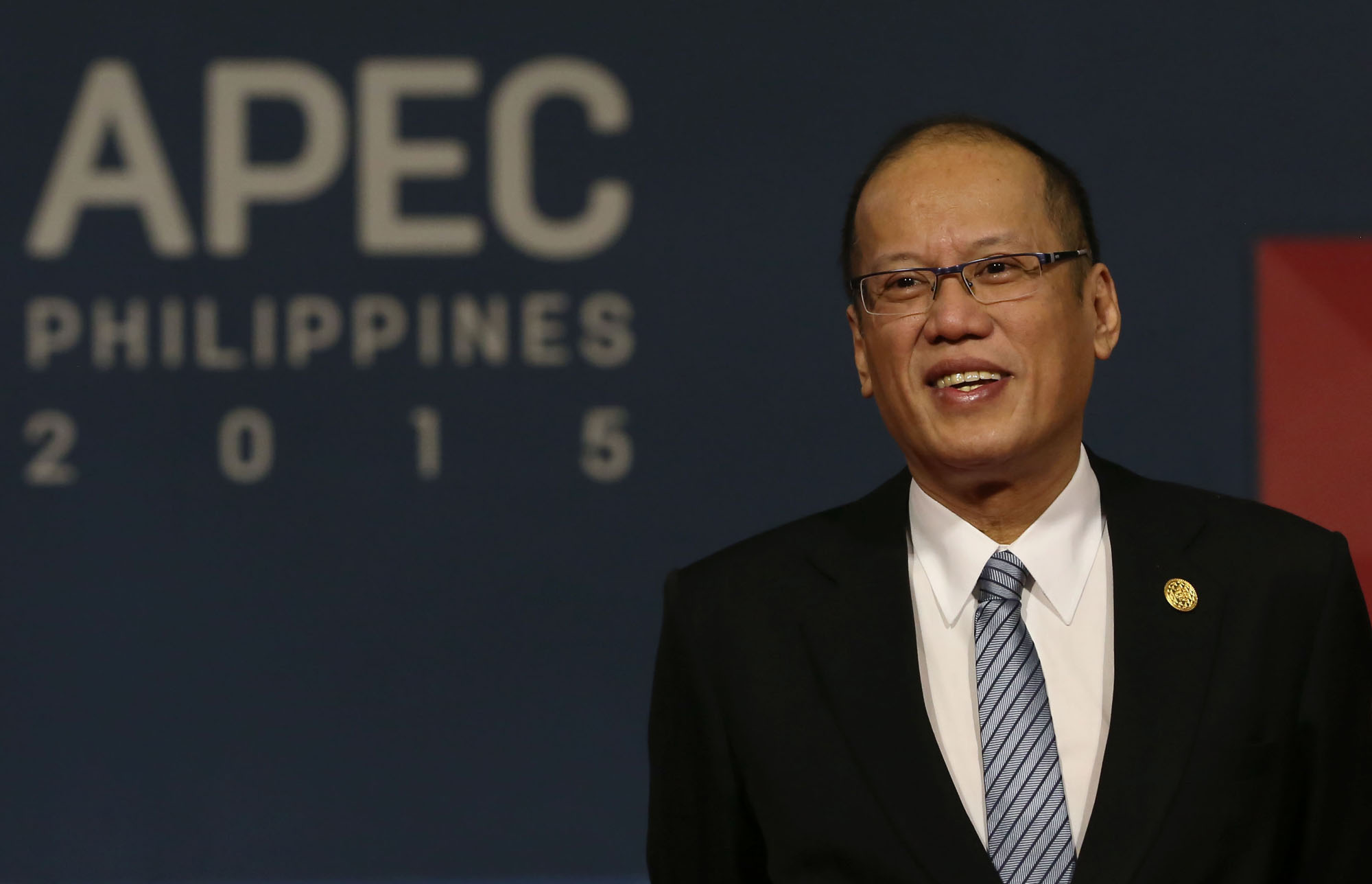 APEC HOST. APEC 2015 chairman President Benigno S. Aquino III prepares to receive fellow world leaders. The Philippines' hosting of APEC focused on inclusive growth and MSMEs. Photo by Benhur Arcayan / Malacañang Photo Bureau 