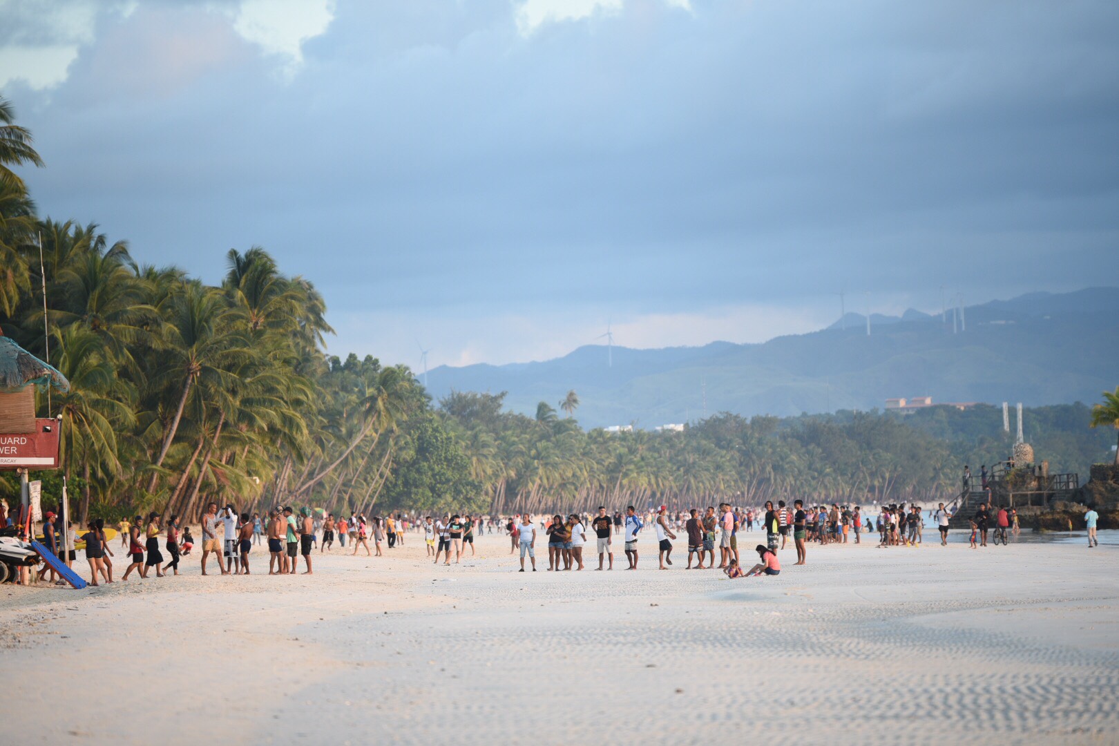 'NEW BORACAY'. Tourists on the shores of the 'rehabilitated' Boracay Island. File photo by Alecs Ongcal/Rappler 