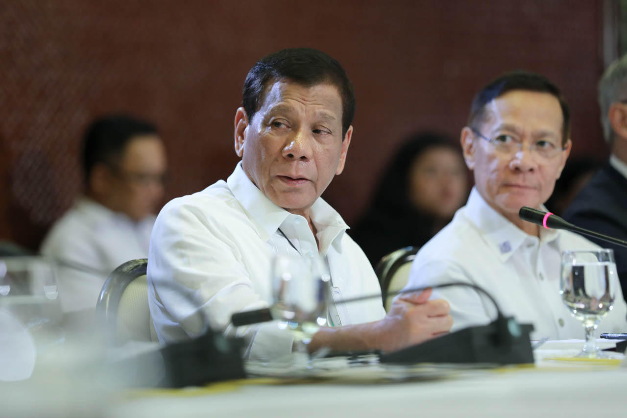 THE PRESIDENT'S JOB. President Rodrigo Duterte holds a press conference in Malacañang on March 9, 2020. Malacañang file photo  