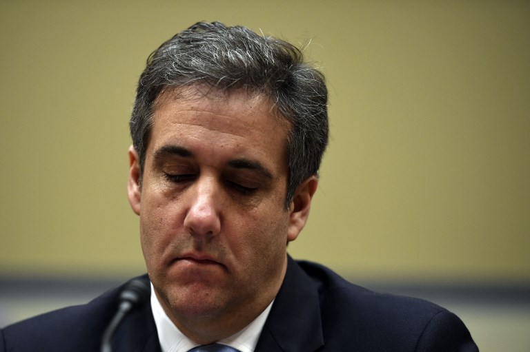 TESTIMONY. Michael Cohen, US President Donald Trump's former personal attorney, testifies before the House Oversight and Reform Committee in the Rayburn House Office Building on Capitol Hill in Washington, DC on February 27, 2019. Photo by Jim Watson/AFP 