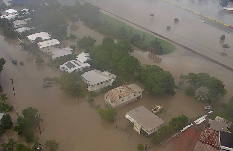 FLOODS. A handout photo from the Queensland Fire and Emergency Services (QFES) shows the flooding in Townsville. Photo by Queensland Fire and Emergency Services/AFP 